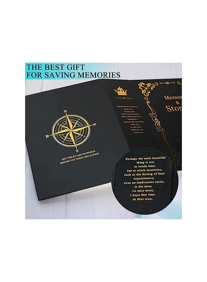 The Bros ألبوم صور صغير ألبوم أسود يحمل 100 صورة 4x6 ألبوم صور مصغر للعائلة، الطفل، عيد الميلاد، الزفاف، الذكرى السنوية، التخرج - Image 4