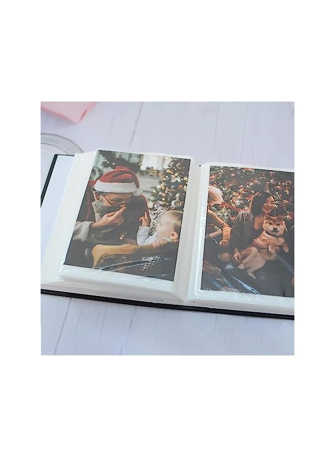The Bros ألبوم صور صغير ألبوم أسود يحمل 100 صورة 4x6 ألبوم صور مصغر للعائلة، الطفل، عيد الميلاد، الزفاف، الذكرى السنوية، التخرج - Image 5