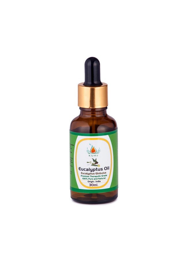 KUNJ Eucalyptus Essential Oil (Eucalyptus globulus) 100% Pure & Natural Undiluted Therapeutic Grade, For Healthy Skin, Hair, and Body - Revitalizing & Nourishing Care for Face - 100ml - Image 1