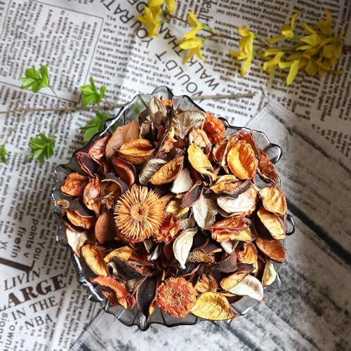 Qingbei Rina Fall Potpourri Bags,Orange Scented Potpourri Dried Flowers, Autumn Decorative Bowl Vase Filler,Home Fragrance,Harvest Farmhouse Bathroom Decor,8.4oz(Citrus) - Image 5