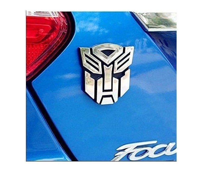 YARAKETA AVBT 2 PCS in Set Transformers Emblem - 3" Tall for Car Autobot Sticker Pair Chrome Finish PVC Auto Emblems  Car Accessories - Image 2