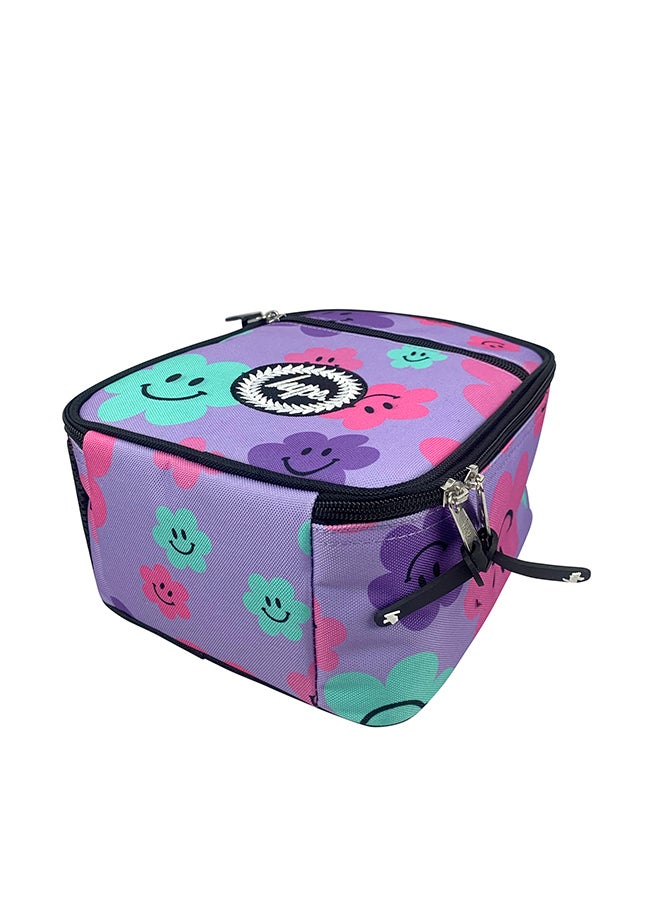 Hype Lunch Bag Insulated Purple Happy Flowers - Image 5