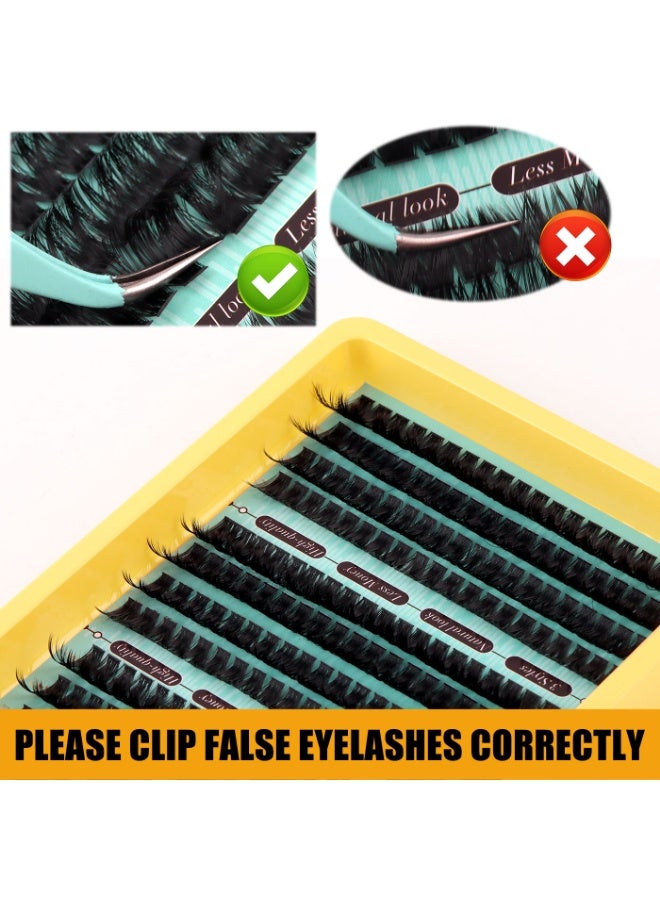 CMAYOME 240PCS 3Styles( Mix8-16mm )DIY Lash Clusters Kit | 30D/40D/50D Natural Look | Bond + Seal with Vitamin E | False Eyelashes Extensions with Tweezer |  High Quality,Easy To Apply At Home - Image 4