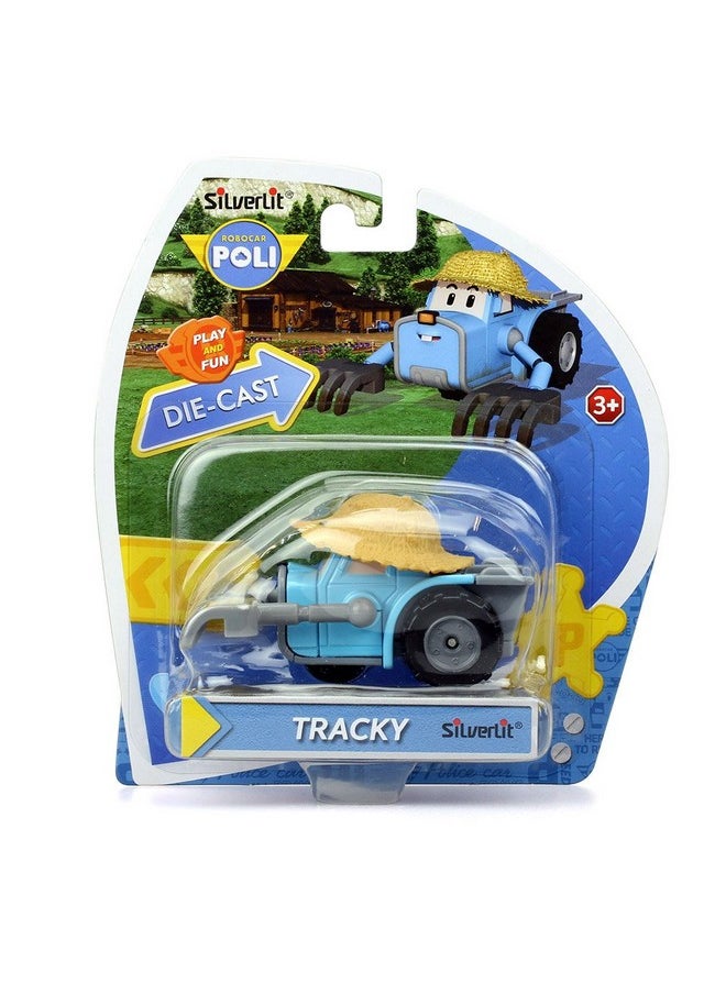 Robocar Poli Robocar Poli, TRACKY DIE-CAST Metal Toy Cars, Farm Tractor Toys, Mini Model Vehicle Truck Toy Party Birthday Gifts for Toddlers Age 1-5 Boys Girls  - Image 2