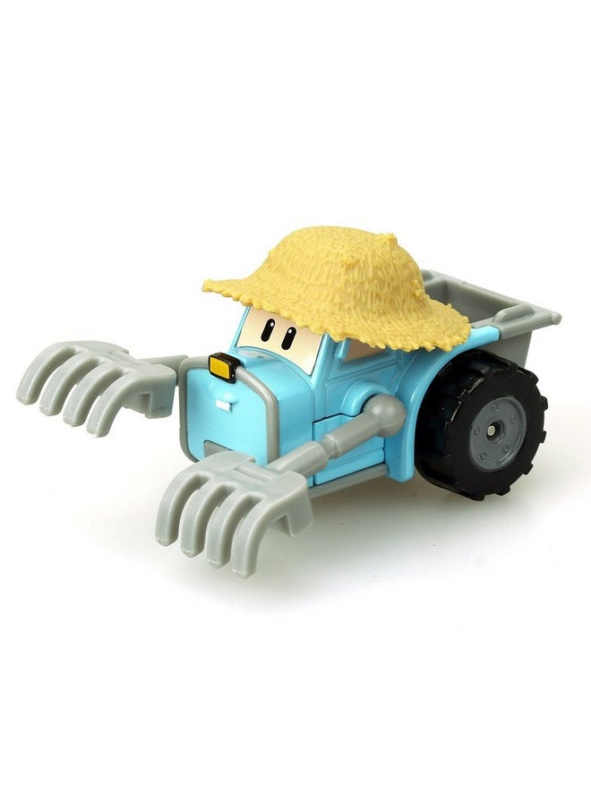 Robocar Poli Robocar Poli, TRACKY DIE-CAST Metal Toy Cars, Farm Tractor Toys, Mini Model Vehicle Truck Toy Party Birthday Gifts for Toddlers Age 1-5 Boys Girls  - Image 1