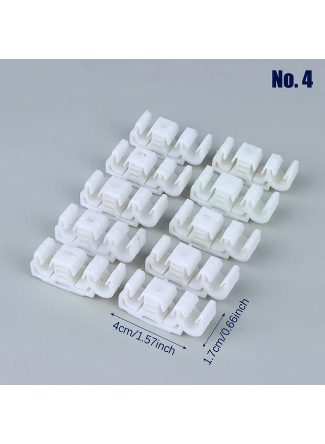 No 5 Single Grid 10pcs Santana Chery Underbody Pipe Fixing Hook Vacuum Hose Clamp - Image 4