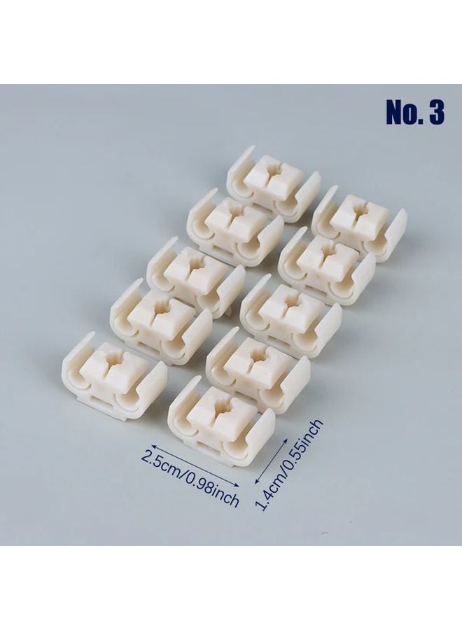No 5 Single Grid 10pcs Santana Chery Underbody Pipe Fixing Hook Vacuum Hose Clamp - Image 3