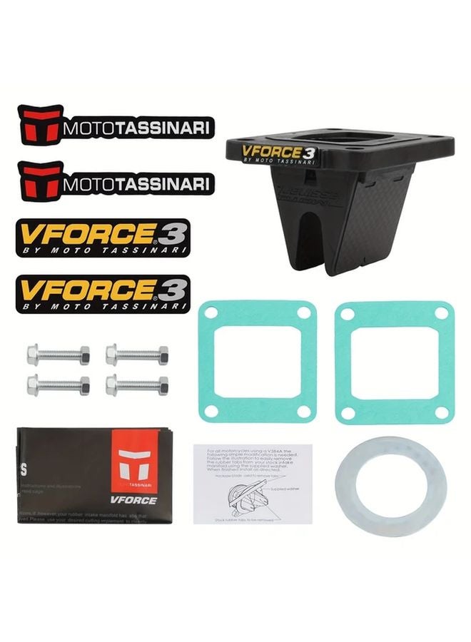 Motorcycle Carbon Fiber Intake System V384A Vforce3 VS110 1 For Kawasaki KX85 KX80 KX100 Suzuki RM100 - Image 1