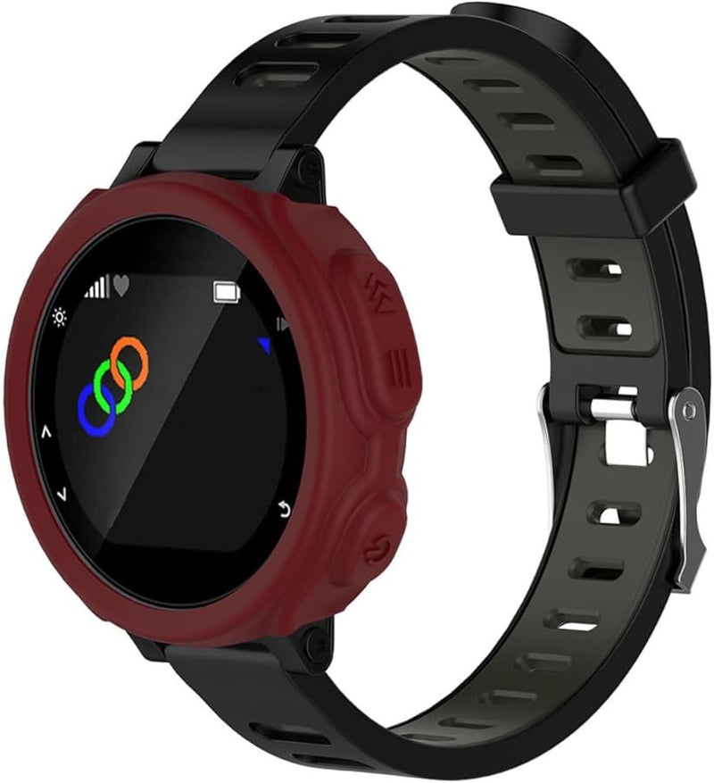 Red Silicone Shock Protective Case Cover for Forerunner Watch 4 5x3 5cm - Image 4