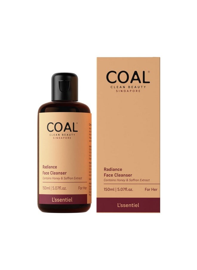 COAL CLEAN BEAUTY Radiance Face Cleanser With Honey & Saffron Extract | Deeply Cleanses, Refreshes & Resets Skin | Women | All Skin Types | 150Ml  - Image 2