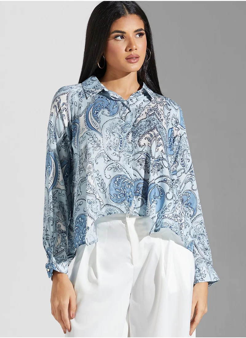 Label RITU KUMAR Printed Button Down Shirt