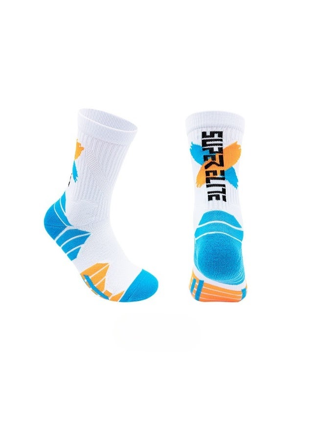 KUYING Fashion Anti Slip Breathable Sports Socks Five Piece Set 