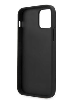 BMW iPhone 12 / 12 Pro Hard Case 6.1inch PC/TPU Shiny Back Cover Genuine Leather with Vertical Hot Stamped Lines / Contemporary design / Easy Access / Shock & Scratch Resistant - Brown  - Image 4