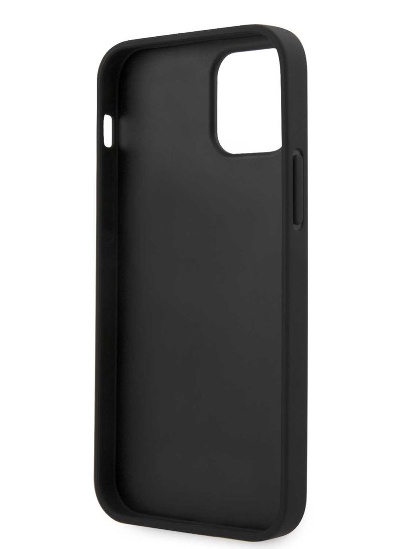 BMW iPhone 12 / 12 Pro Hard Case 6.1inch PC/TPU Shiny Back Cover Genuine Leather with Vertical Hot Stamped Lines / Contemporary design / Easy Access / Shock & Scratch Resistant - Brown  - Image 4