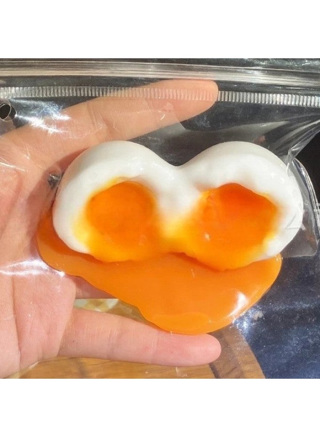 Dampling New Creative Simulation Liquid Egg Squishy Toy With A Muddy Texture, Stress-Relief Egg Toy, Fun Children's Gift Small dumpling - Image 4