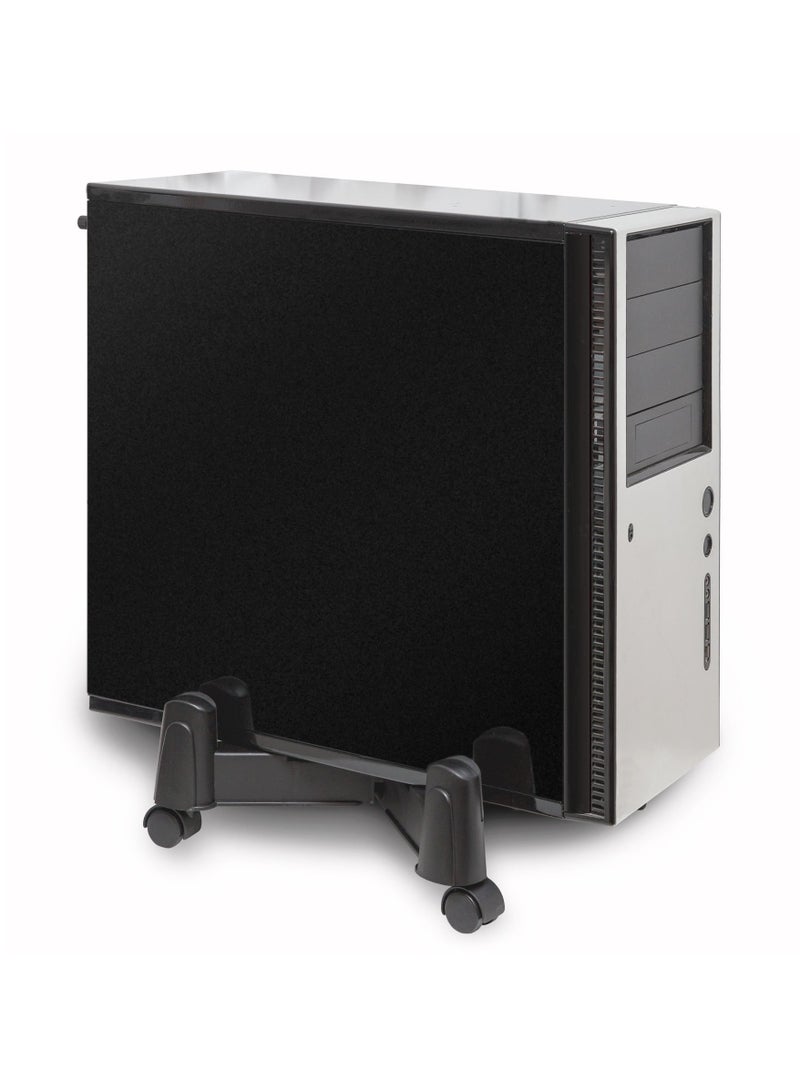 Sharpdo Computer Case Stand, Mobile CPU Holder with 4 Caster Wheels Fits for Most Computer Tower Case, Gaming PC, Printer, Under Desk PC Holder  - Image 2