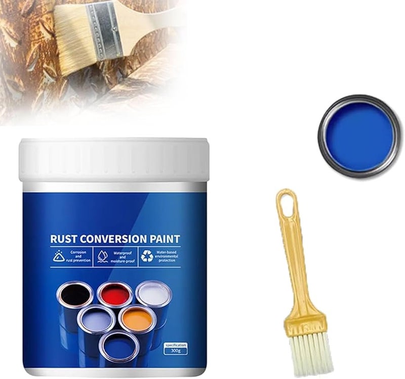 Blue Rust Converter Paint Weatherproof Anti Rust Coating Water Based Metal Protection - Image 2