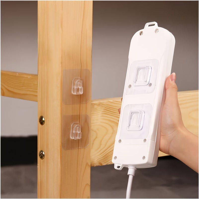 14 Pcs Adhesive Wall Hooks No Drill Easy Install for Kitchen Bathroom Office - Image 2