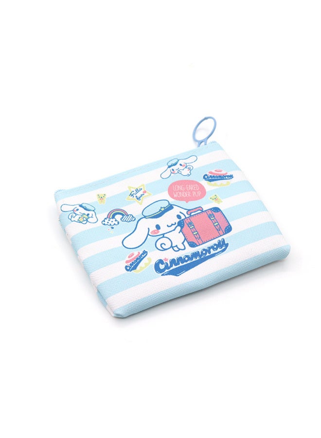 Three Lily Pu Leather Coin Purse Melody Kt Big Ear Small Dog Coin Wallet Doll Machine Hard Bag-Color:Striped Puppy - Image 4