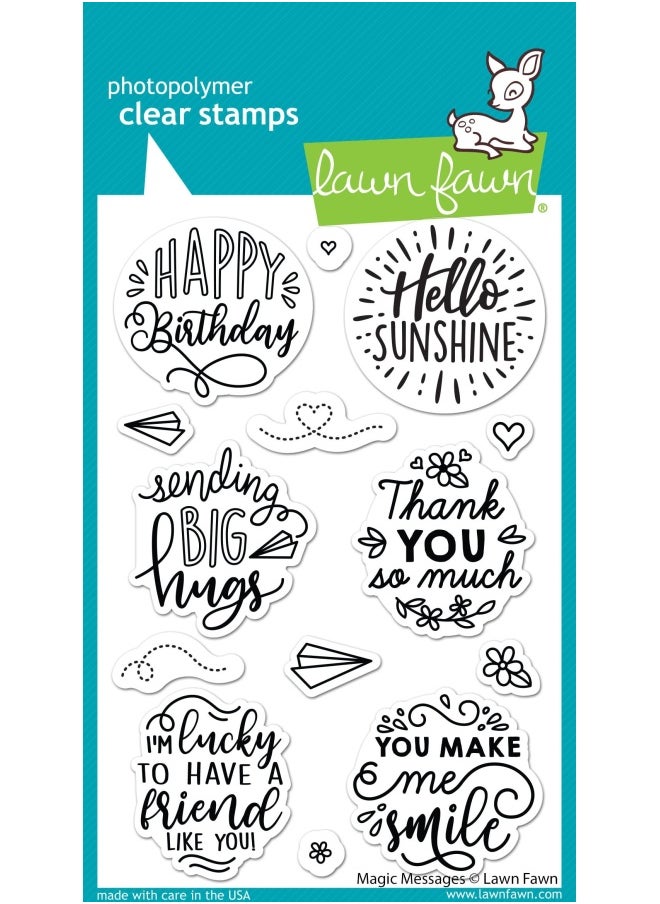 Lawn Fawn - Clear Stamp Magic Messages - Image 1