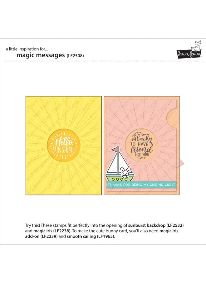 Lawn Fawn - Clear Stamp Magic Messages - Image 1