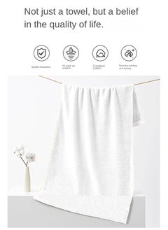 MAXQON Pack Of 2 - Hand Towel - 100% Cotton 600 GSM Medium Size (45x75cm) Highly Absorbent And Super Durable, Color White  - Image 2