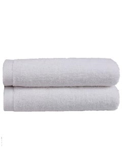 MAXQON Pack Of 2 - Hand Towel - 100% Cotton 600 GSM Medium Size (45x75cm) Highly Absorbent And Super Durable, Color White  - Image 1