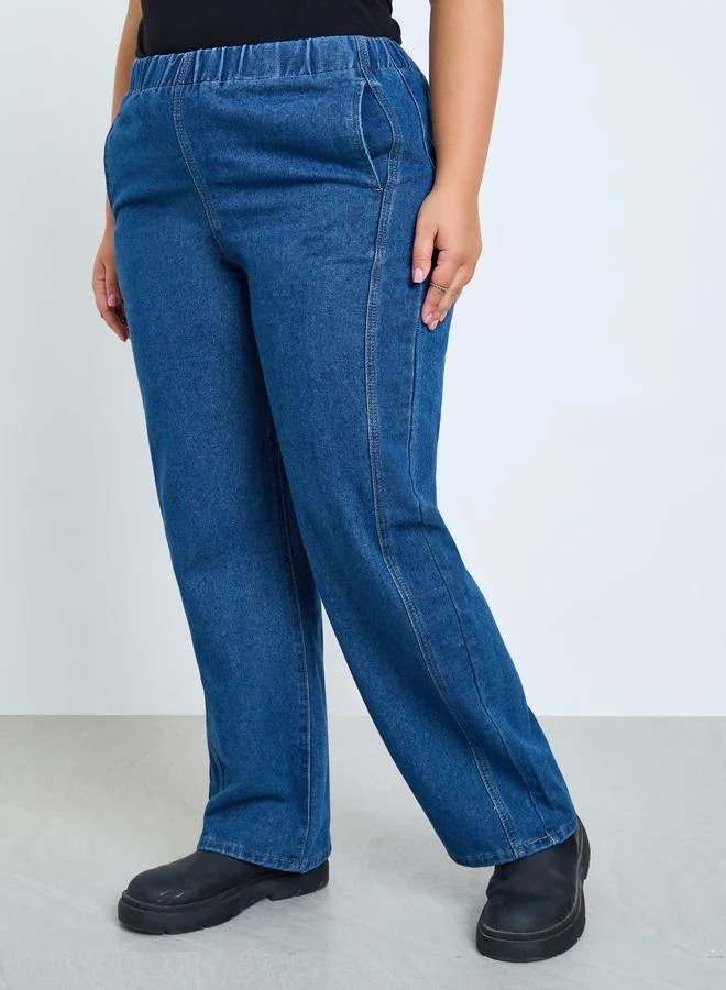 Styli Plus Size Relaxed Fit Jeans