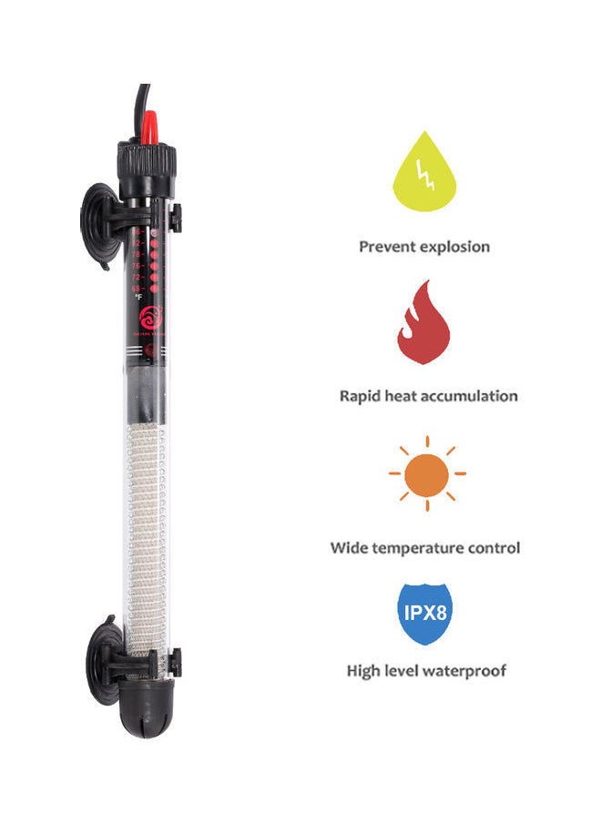 NIBEMINENT - Aquarium Heater Submersible Black 34.00 x 4.00 7.00cm - Image 1