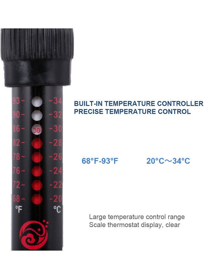 NIBEMINENT - Aquarium Heater Submersible Black 34.00 x 4.00 7.00cm - Image 1