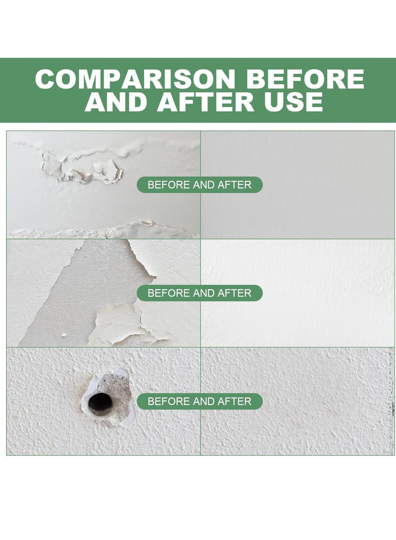 Excefore Drywall Repair Kit, Spackle Wall Repair Patch Kit with Scraper, Safe Wall Repairing Ointment, 2Pack Wall Mending Agent Large Hole Drywall Patch, for Wall Wood Plaster Surface, Easy to Fill - Image 2