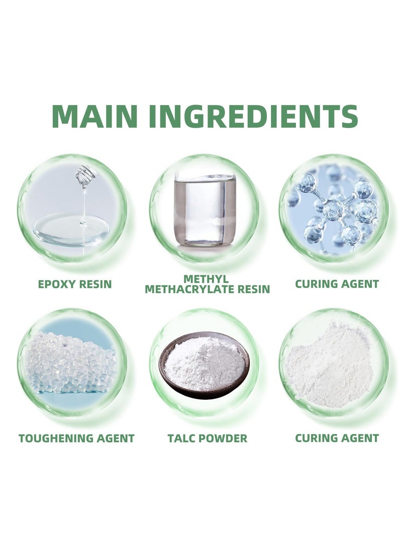 Excefore Drywall Repair Kit, Spackle Wall Repair Patch Kit with Scraper, Safe Wall Repairing Ointment, 2Pack Wall Mending Agent Large Hole Drywall Patch, for Wall Wood Plaster Surface, Easy to Fill - Image 5