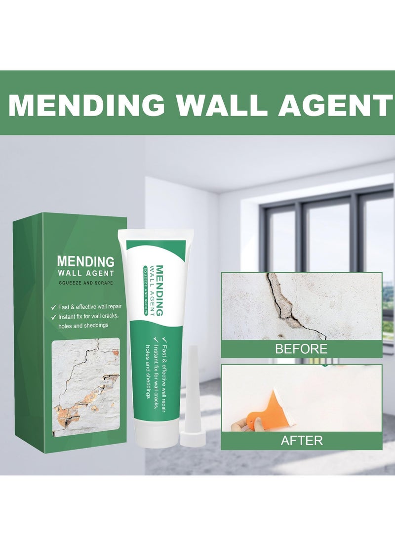 Excefore Drywall Repair Kit, Spackle Wall Repair Patch Kit with Scraper, Safe Wall Repairing Ointment, 2Pack Wall Mending Agent Large Hole Drywall Patch, for Wall Wood Plaster Surface, Easy to Fill - Image 3