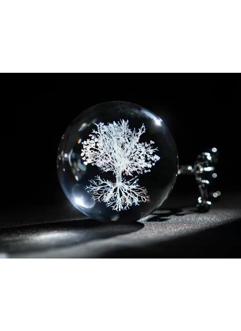 Hediye Sandalı Gift Boat Lucky Tree Design Wooden Base Lighted Glass Globe Large  - Image 2