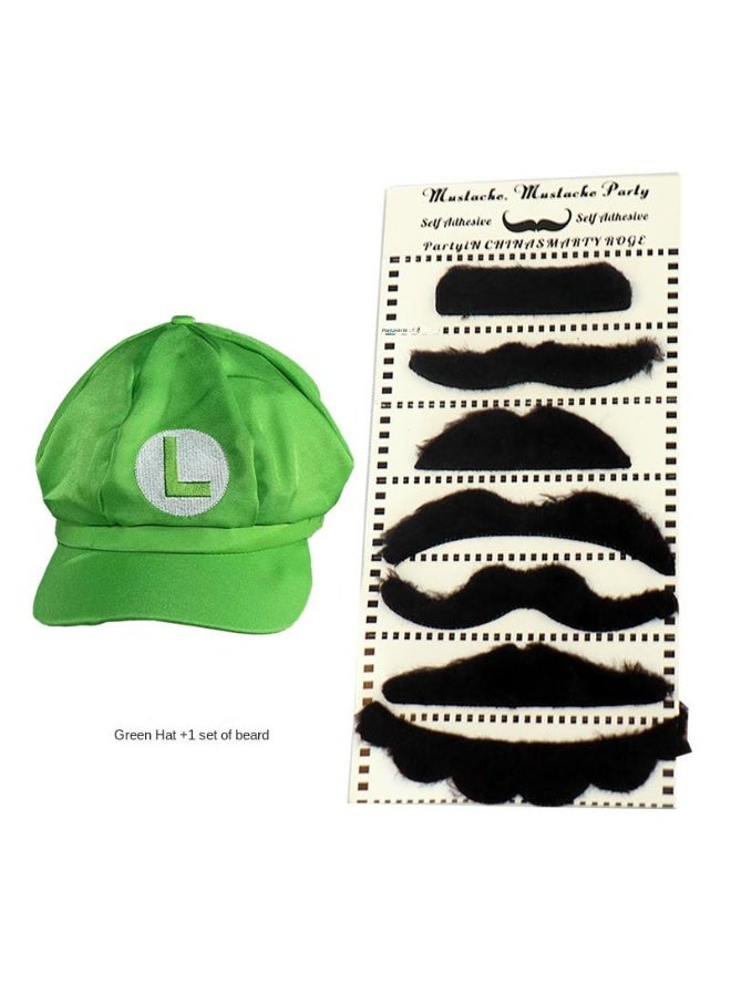 1 Pcs Super Mario Brother Luigi Costume Hats - Image 1