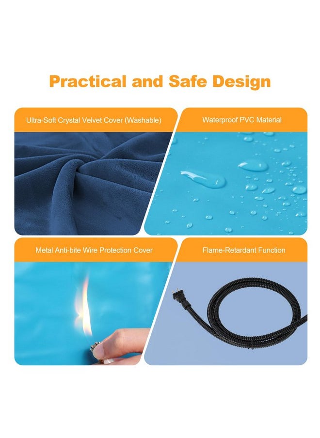 rolimate - Pet Heating Pad for Dog Cat, 100% Waterproof Outdoor Cat Heating Pad, Multi-Sizes Outside Electric Heated Dog Bed Mat Blanket Puppy Senior Dog House Heater for Whelping Box - Image 1
