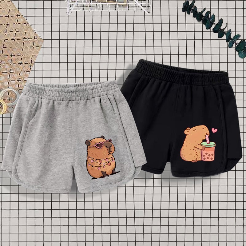 Cross-border Girls' Shorts Summer Children's Casual Sports Pants Children's Cartoon Hot Pants Western Style Outer Wear Loose Pants - Image 2