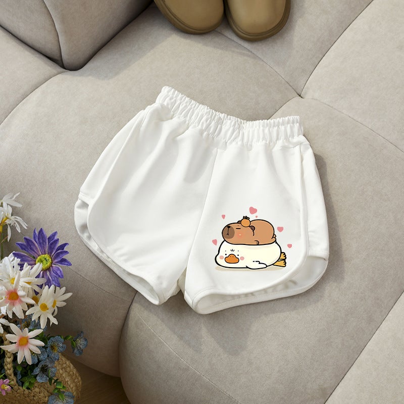 Cross-border Girls' Shorts Summer Children's Casual Sports Pants Children's Cartoon Hot Pants Western Style Outer Wear Loose Pants - Image 3