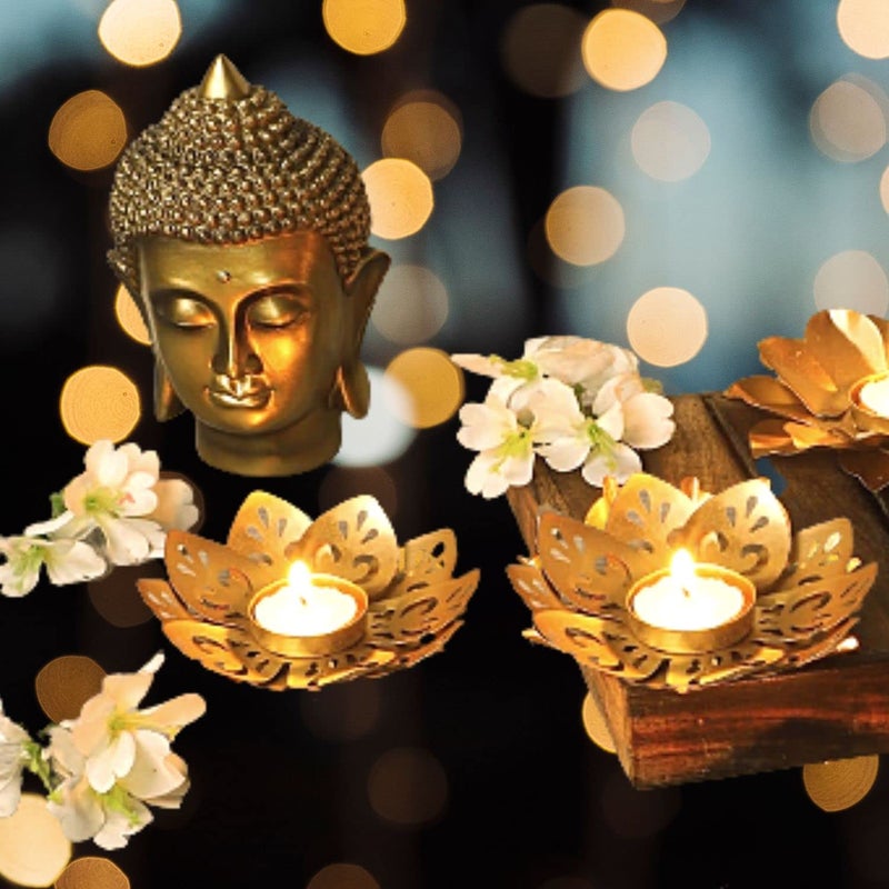 DECOR VIBES Decor Vibes 5 lotus candle holder  - Image 2