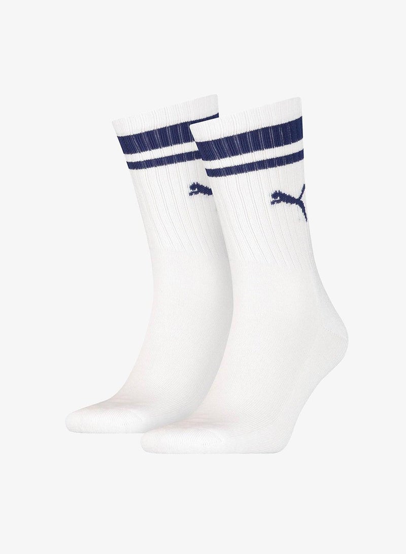 2 Pack Heritage Stripe Crew Socks