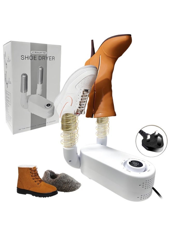 BABONA Shoe and Glove Dryer, 360° Heated Blower for Drying Wet Shoes, Smart Shoe Dryer with Four Timers, Suitable for Sneakers, Gloves, Boots, Ski Boots, Helmets, Foldable and Hangable Design - Image 1