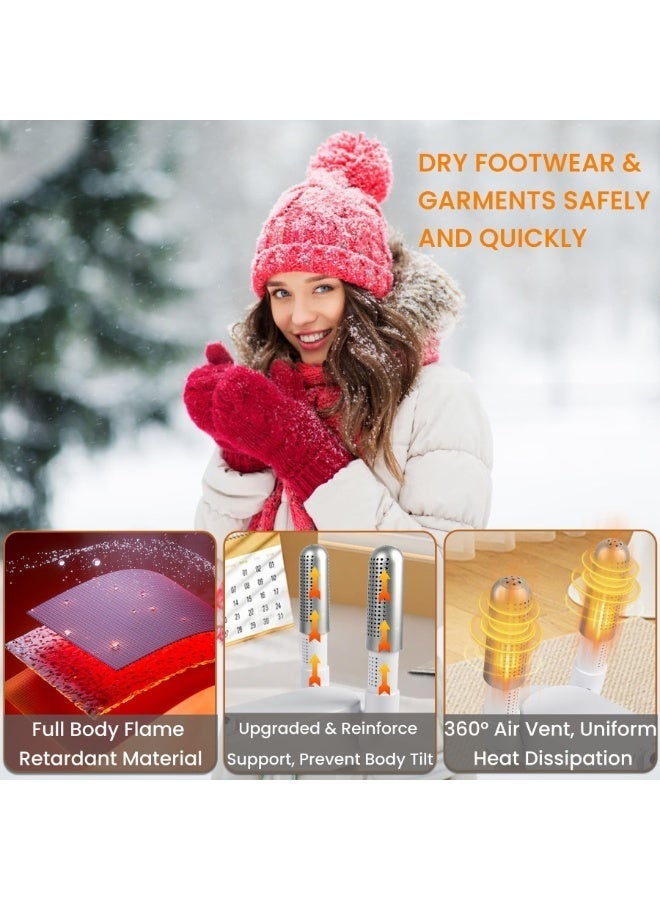 BABONA Shoe and Glove Dryer, 360° Heated Blower for Drying Wet Shoes, Smart Shoe Dryer with Four Timers, Suitable for Sneakers, Gloves, Boots, Ski Boots, Helmets, Foldable and Hangable Design - Image 4