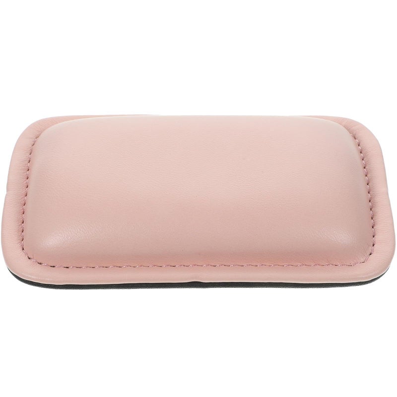 Pink PU Leather Mouse Wrist Rest Pad Ergonomic Support for Office Gaming - Image 2