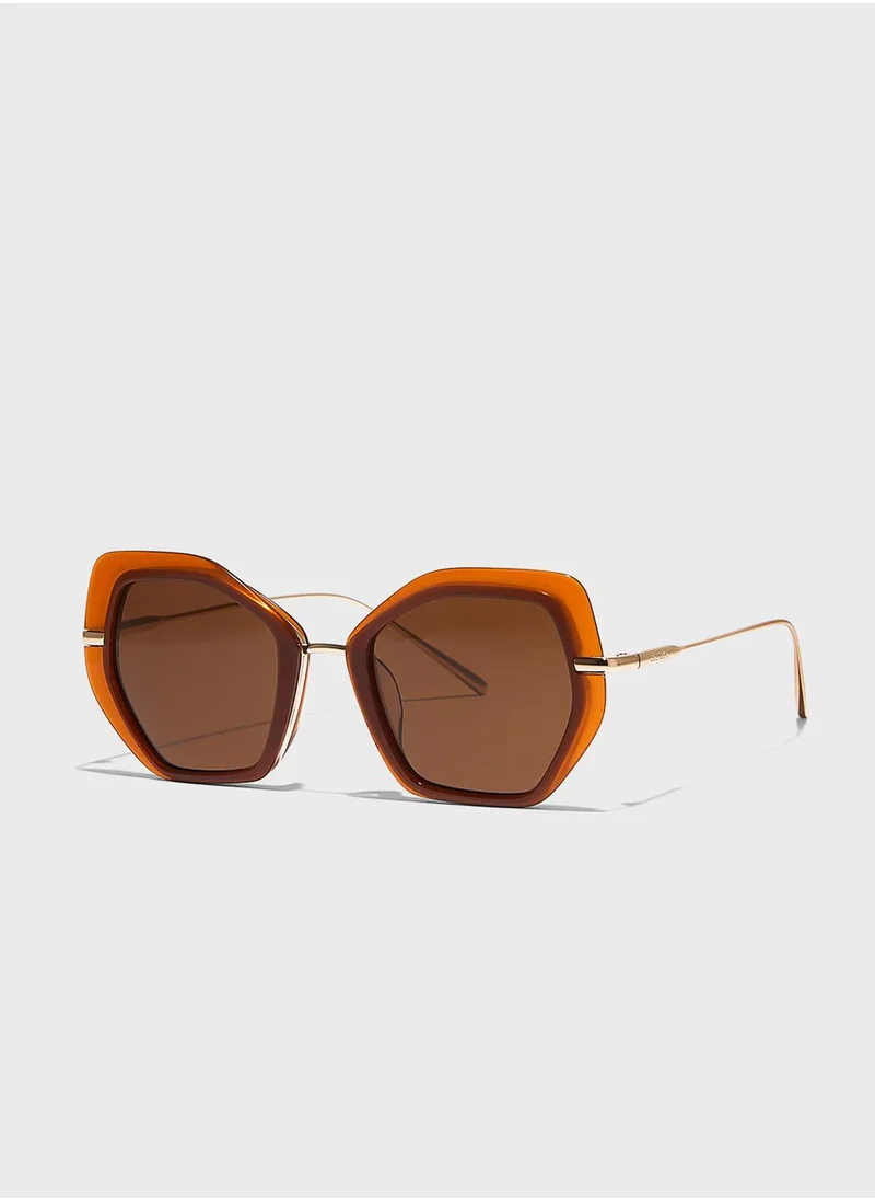 30 سندايز Shook Pentagon Sunglasses