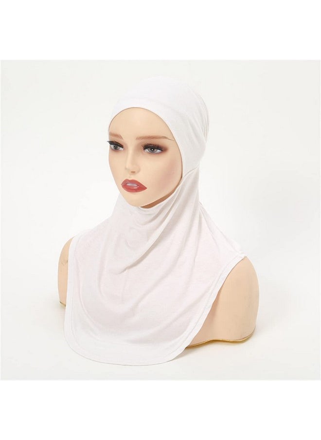 Cntqiang - Muslim Full Neck Cover Under Scarf Inner Hijab Cap For Women Bonnet Islamic Elastic Cotton Headscarf Turban Hat - Image 1