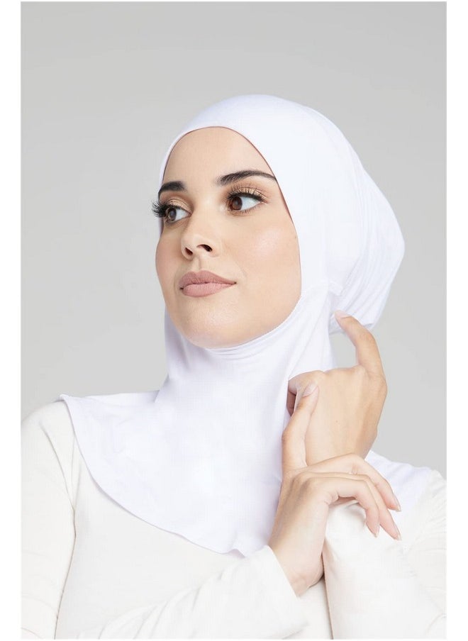 Cntqiang - Muslim Full Neck Cover Under Scarf Inner Hijab Cap For Women Bonnet Islamic Elastic Cotton Headscarf Turban Hat - Image 1