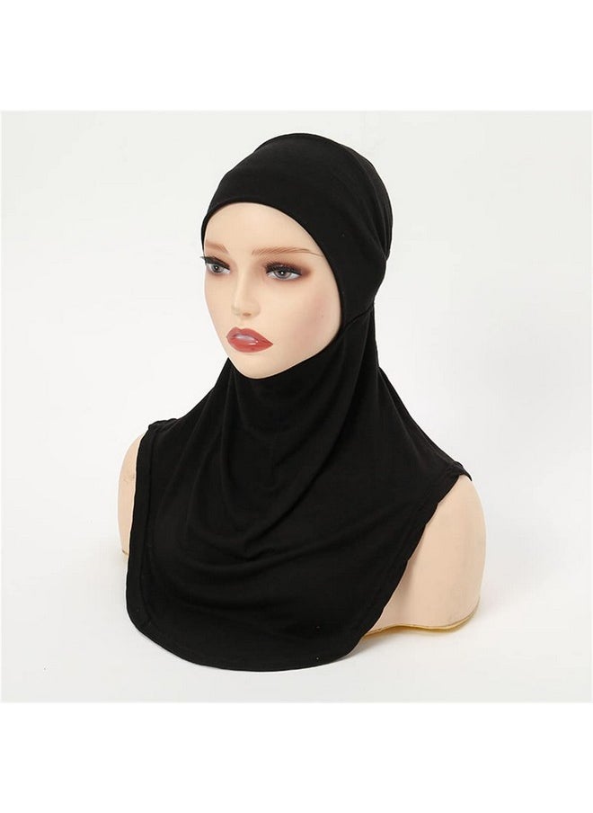 Cntqiang - Muslim Full Neck Cover Under Scarf Inner Hijab Cap For Women Bonnet Islamic Elastic Cotton Headscarf Turban Hat - Image 1