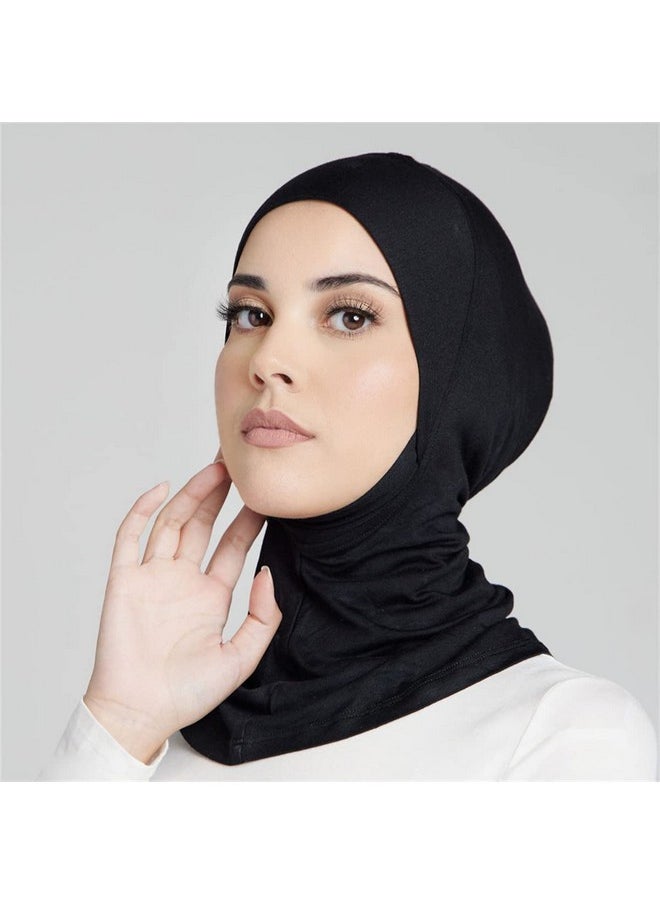 Cntqiang - Muslim Full Neck Cover Under Scarf Inner Hijab Cap For Women Bonnet Islamic Elastic Cotton Headscarf Turban Hat - Image 1