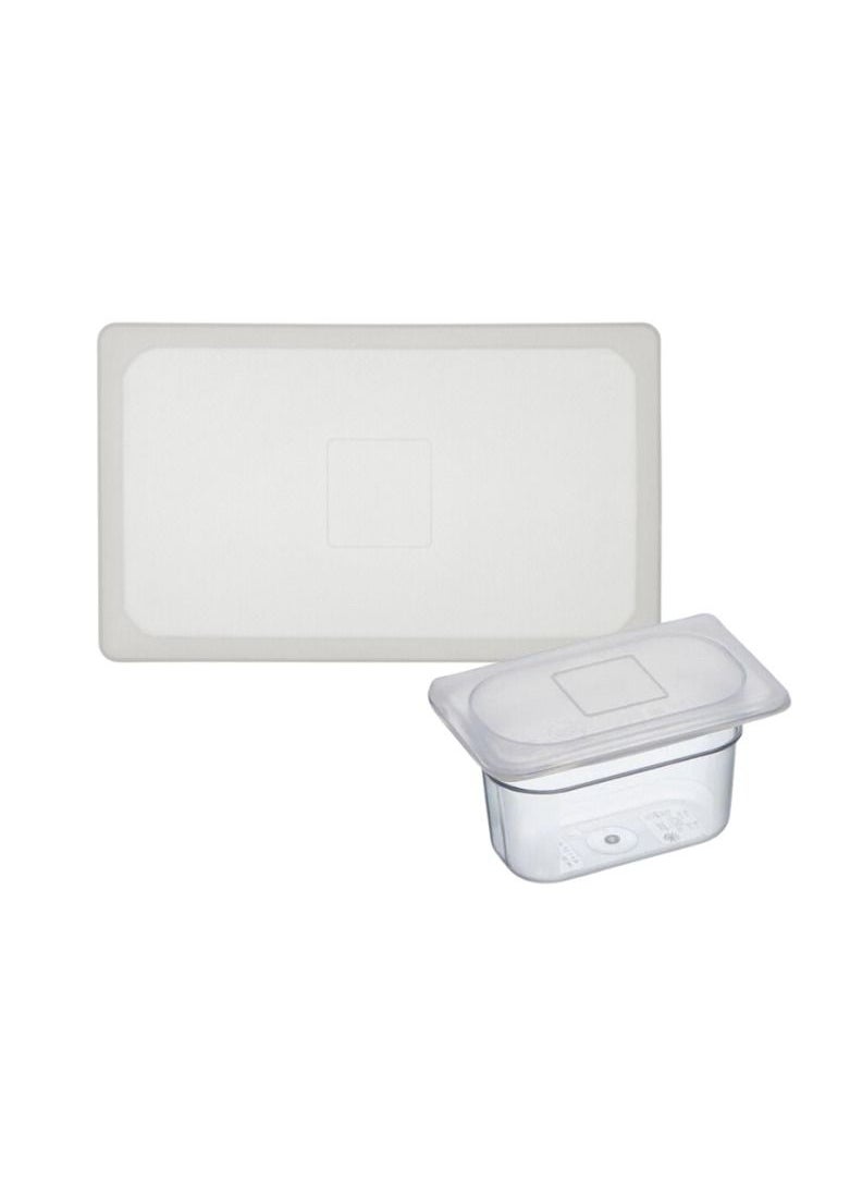 YASHTECH Flexsil Lid 1/9 Pan Size Reusable Silicone Lids to Keep Food Fresh 1 Piece  - Image 1