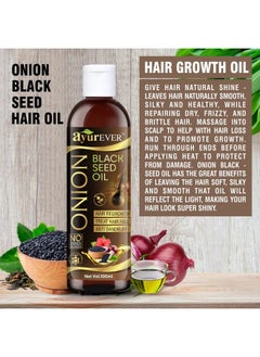 AYUREVER Onion Black Seed Hair Oil With Comb Applicator For Hair Growth And Hair Fall Control - With Black Seed Oil Extracts (100 Ml)  - Image 3
